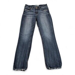 Women's Dark Wash Bootcut Jeans - Blue